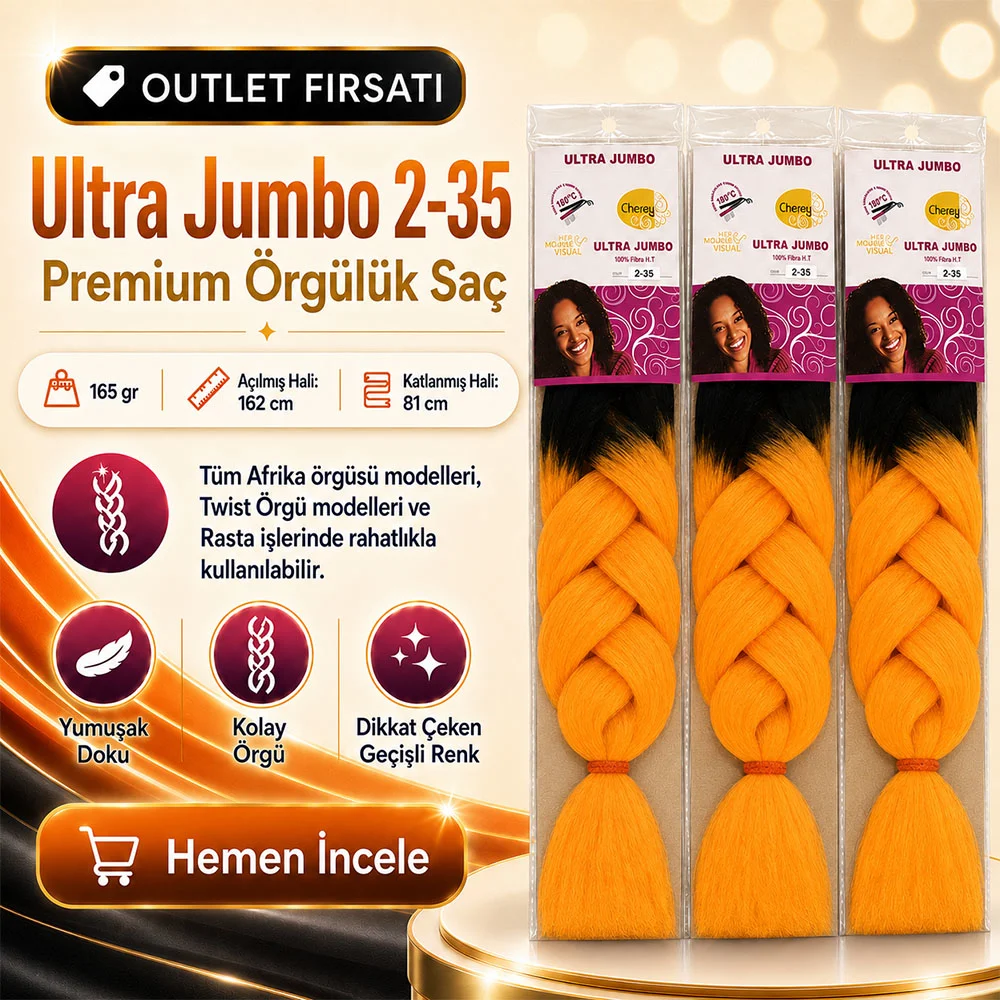 3 Paket / Afrika Örgüsü Ve Rasta İçin Sen Ombreli  2/35