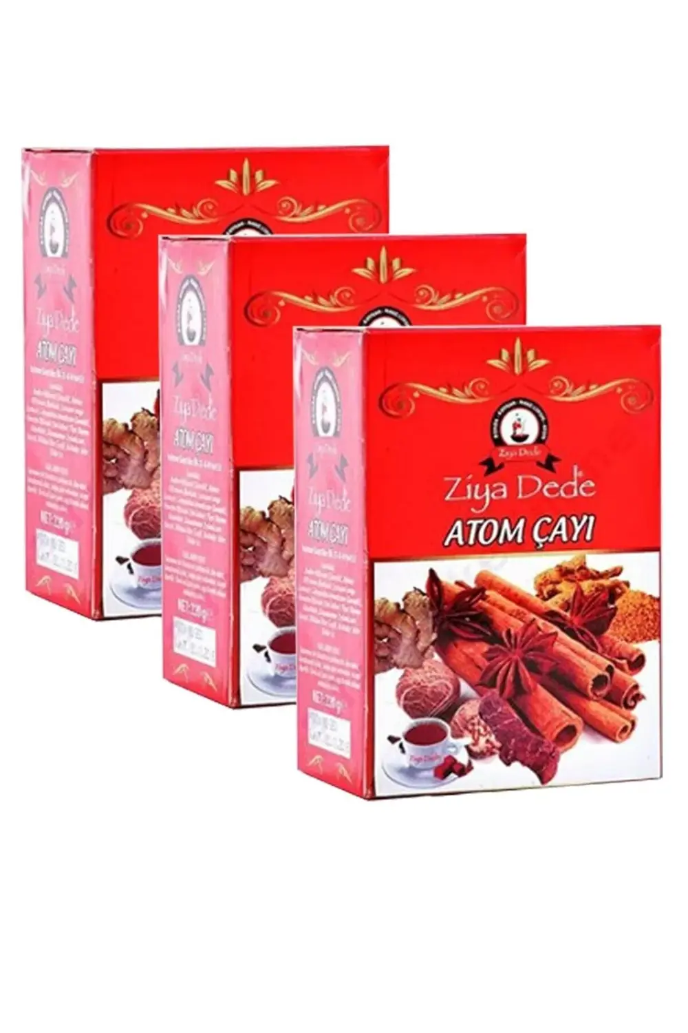 Ziyadede 3 Paket Atom Çayı Ziya Dede Küp Atom Çay Kış Çayı