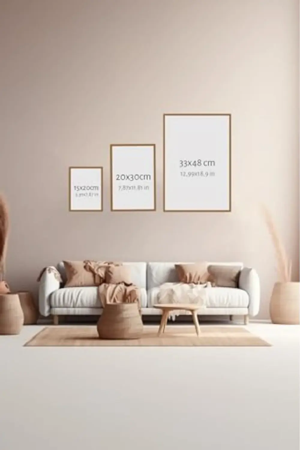 3 Parça Çerçeve Görünümlü Mdf Tablo Seti - ARTSYCLLCT29-2030 1174