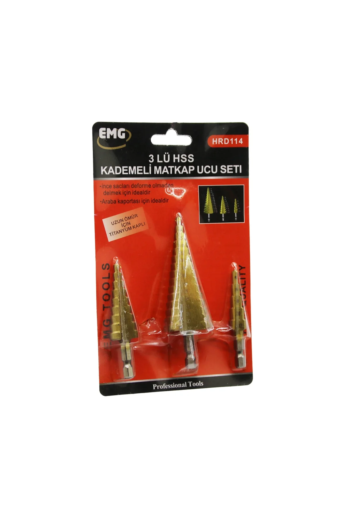 3 Parça Hss Kademeli Matkap Ucu Set 3 Parça Hss Kademeli Matkap Ucu Set - Görsel 3