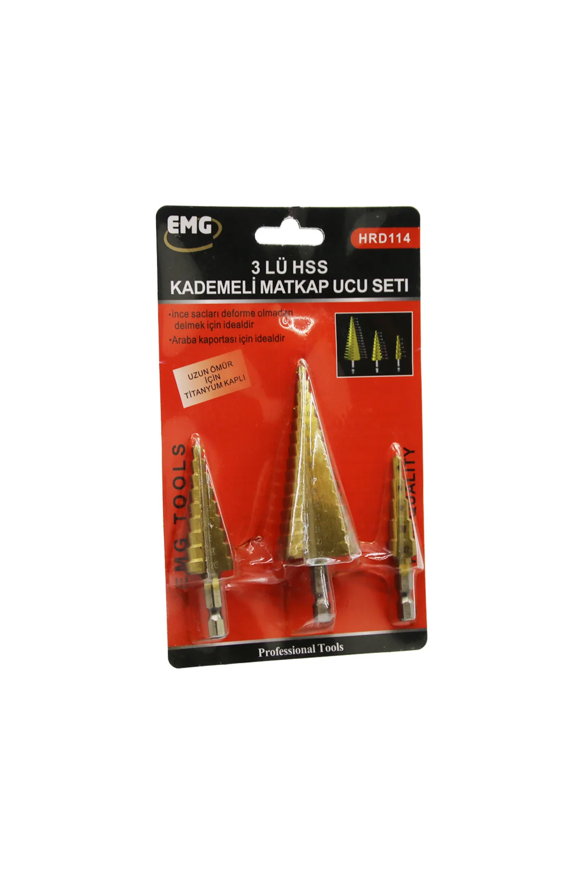 3 Parça Hss Kademeli Matkap Ucu Set 3 Parça Hss Kademeli Matkap Ucu Set