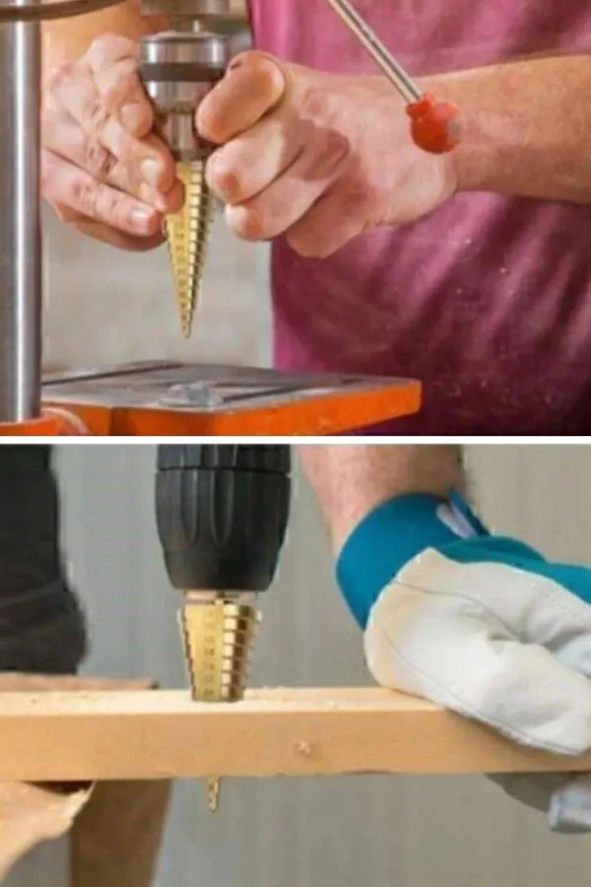 3 Parça Kademeli Matkap Ucu Paslanmaz Uç Alüminyum Sac Demir Delm