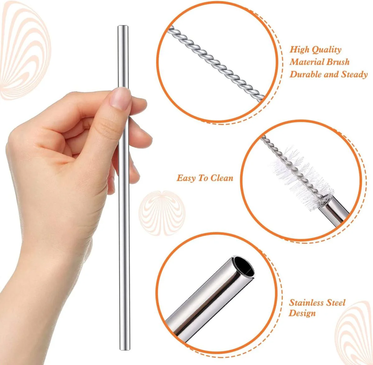 3 Parça Paslanmaz Çelik Pipet Seti - BPA İçermez Sürdürülebilir Pipet Fiyatı, Yorumları ve Özellikleri