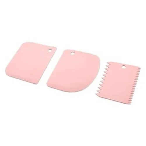 3 Parça Plastik Hamur Kesici - Kazıyıcı Bx40
