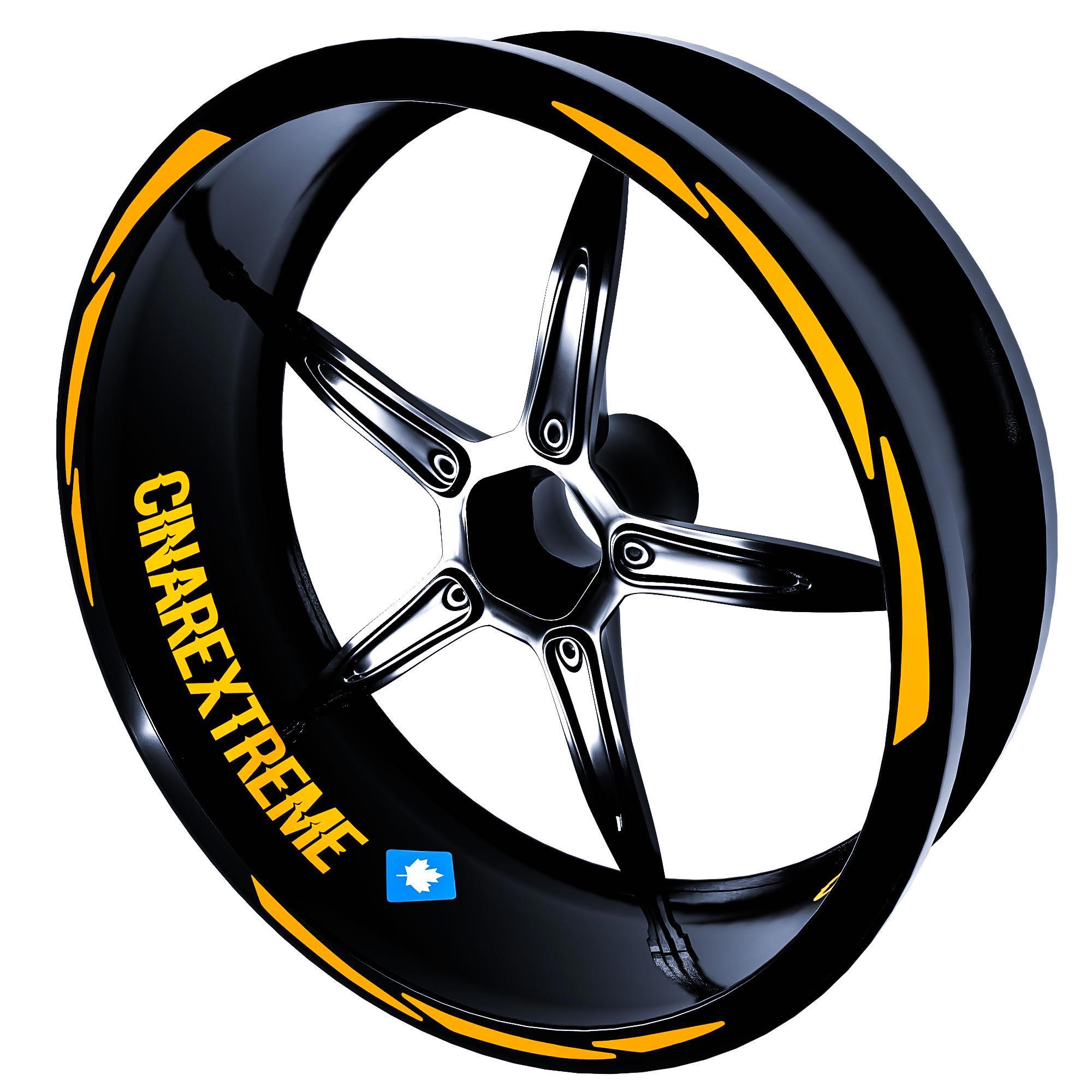 Çinar Extreme 3 Parça Tasarimli Taksi Sarisi Jant Şeridi Sticker  