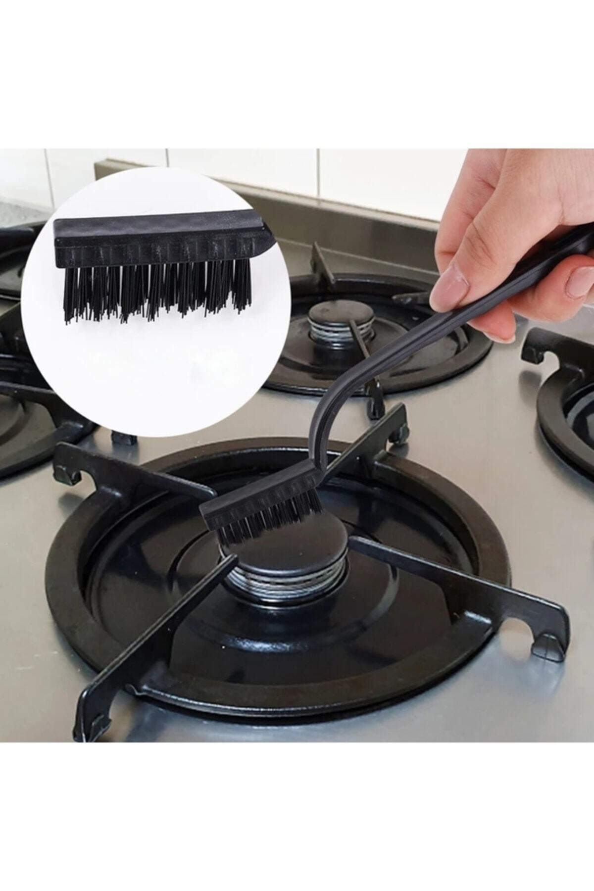 3 Parça Tel Fırça Detaylı Temizlik Seti Mutfak fırın davlumbaz ya