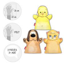 Ada Detox 3 Parça Tox Evcil Hayvanlar El Kukla Set , Eğitici Oyuncak Ada Detox 3 Parça Tox Evcil Hayvanlar El Kukla Set , Eğitici Oyuncak