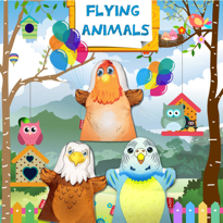 3 Parça Tox Uçan Hayvanlar Keçe El Kukla Set , Eğitici Oyuncak 3 Parça Tox Uçan Hayvanlar Keçe El Kukla Set , Eğitici Oyuncak