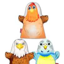 3 Parça Tox Uçan Hayvanlar Keçe El Kukla Set , Eğitici Oyuncak 3 Parça Tox Uçan Hayvanlar Keçe El Kukla Set , Eğitici Oyuncak