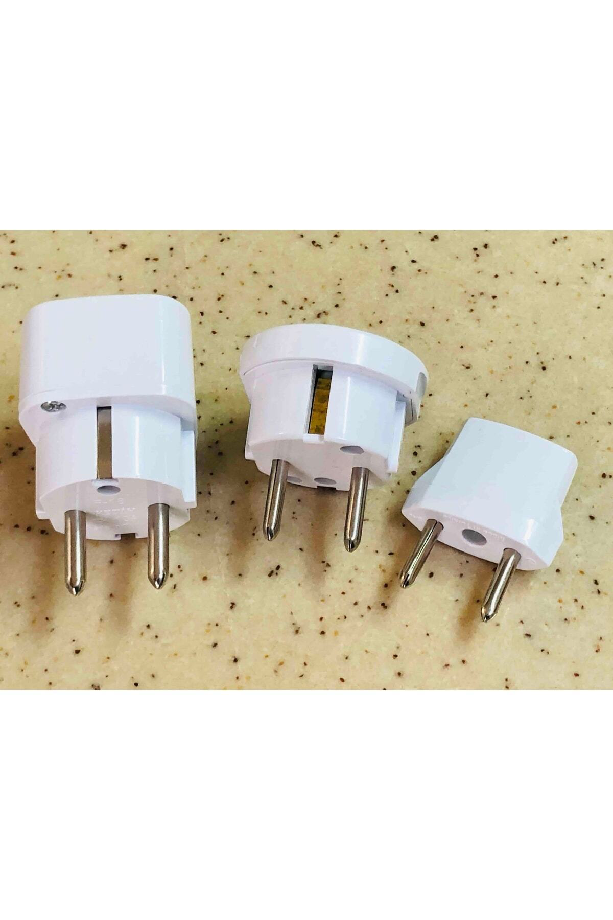 3 Parça Üniversal Elektrik Prizi Dönüştürücü Seti Arabistan Hac U