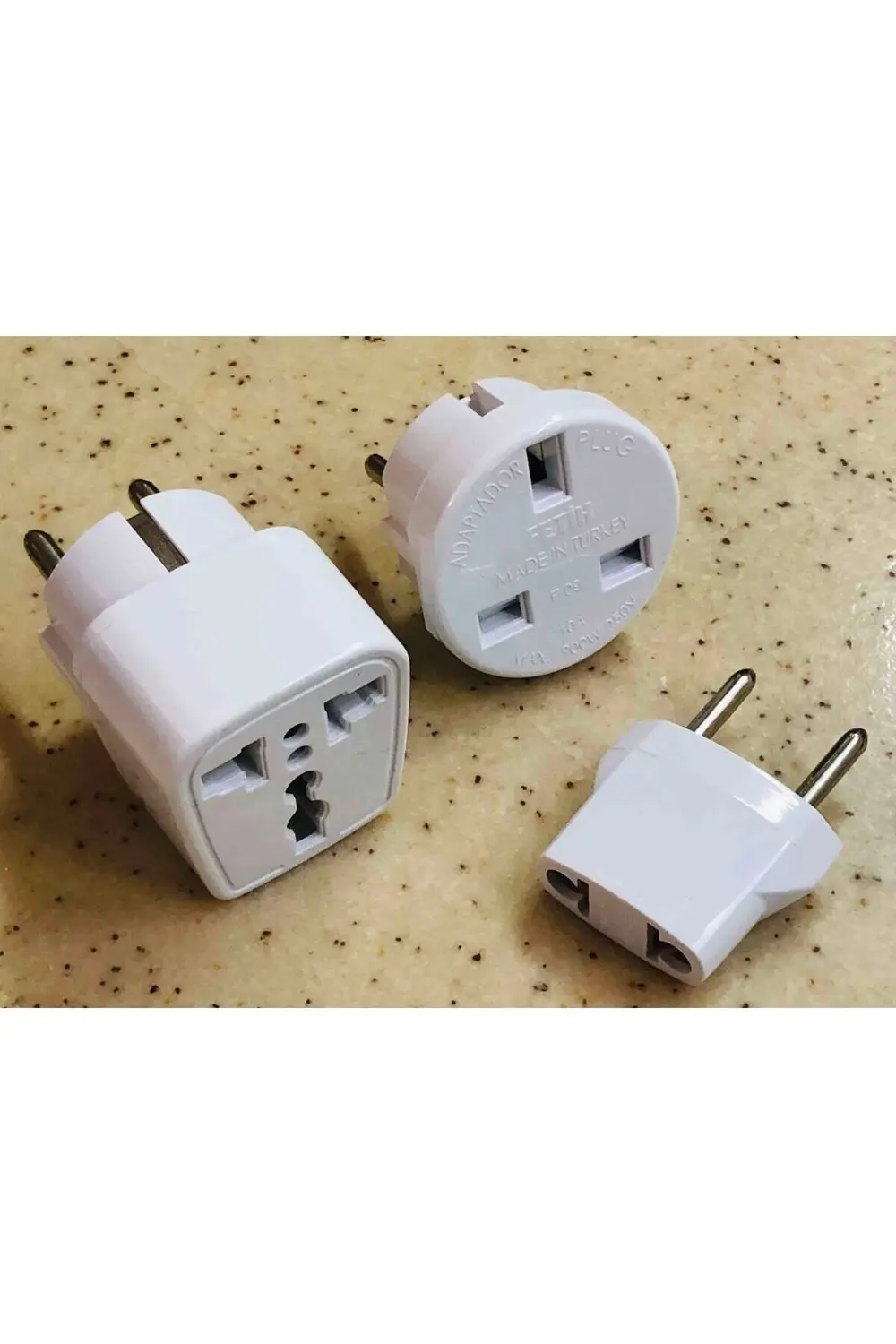 3 Parça Üniversal Elektrik Prizi Dönüştürücü Seti Arabistan Hac U