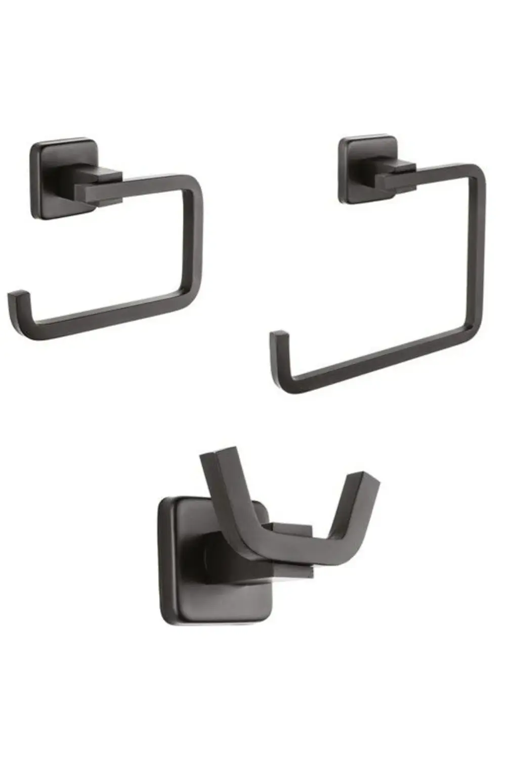 3 Parça Yale Serisi 3lü Set Metal Siyah