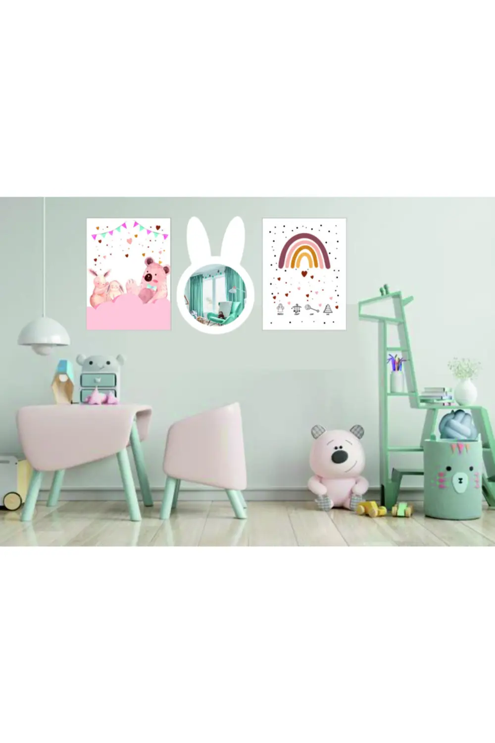 3 Parçalı 3 Mm Mdf Baby Tablo Seti