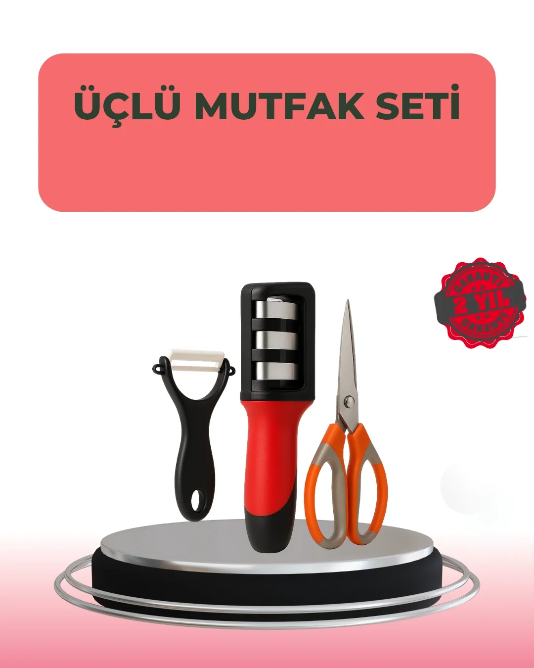 3 Parçalı Çok Fonksiyonlu Mutfak Makas Seti – Paslanmaz Çelik, Ergonomik Tasarım Fiyatı, Yorumları ve Özellikleri