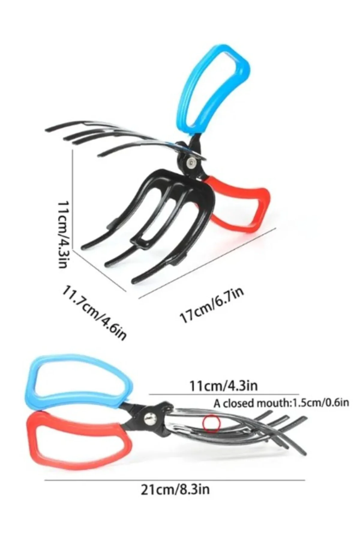 3 Pençeli 11 cm Balık Sabitleyici Maşa