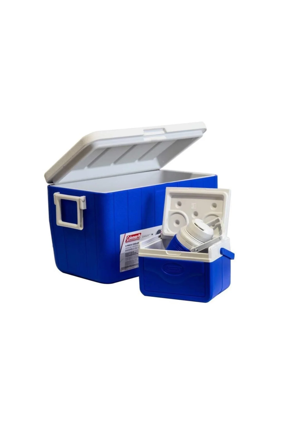 3-piece Cooler Combo 48 Qt 45.4 Lt Bl Combo 5 Qt 3 Gal. C002 Buzl