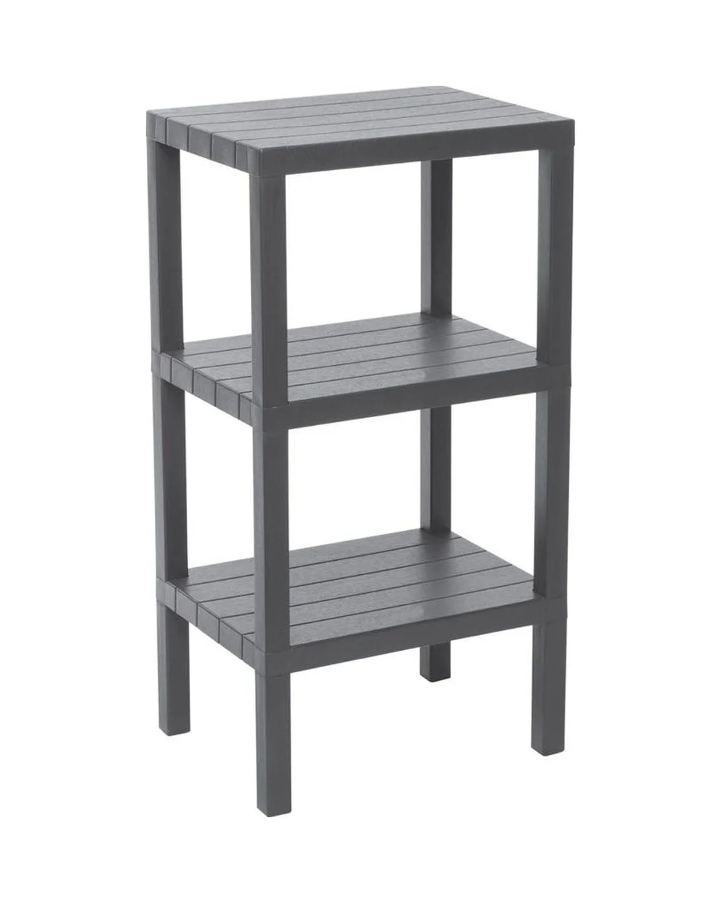 3 Raflı Gri Modüler Ünite Plastik 38x29x74 Cm 5224 Diğer