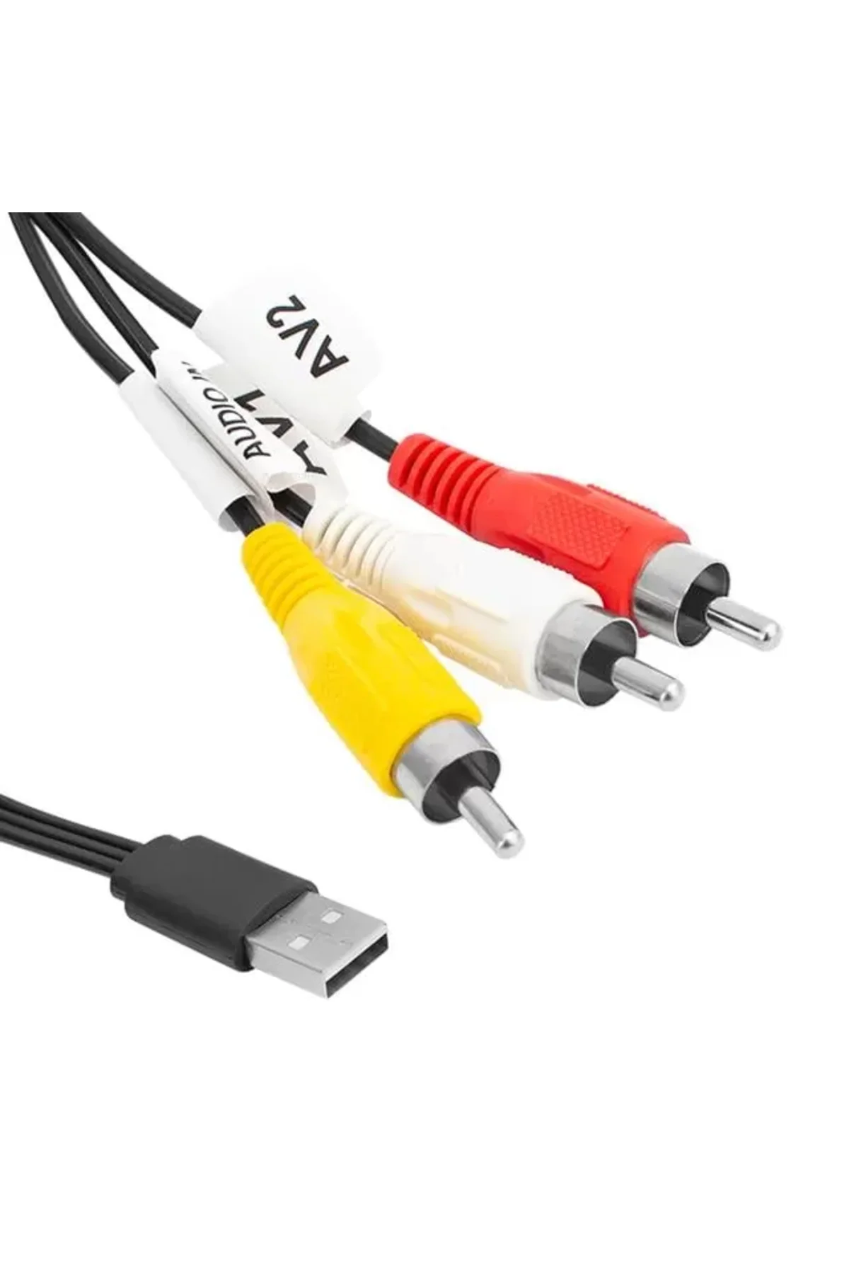 3 Rca Usb Çevirici 1.2 Metre Kablo
