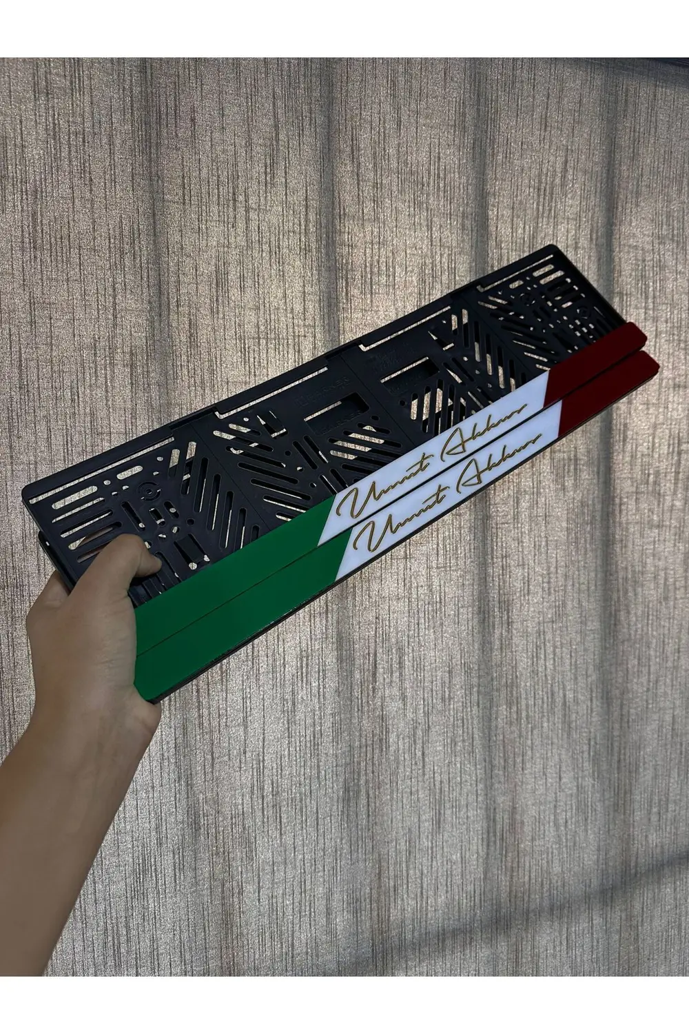3 Renk Ki?şi?ye Özel Pleksi? Plakalik