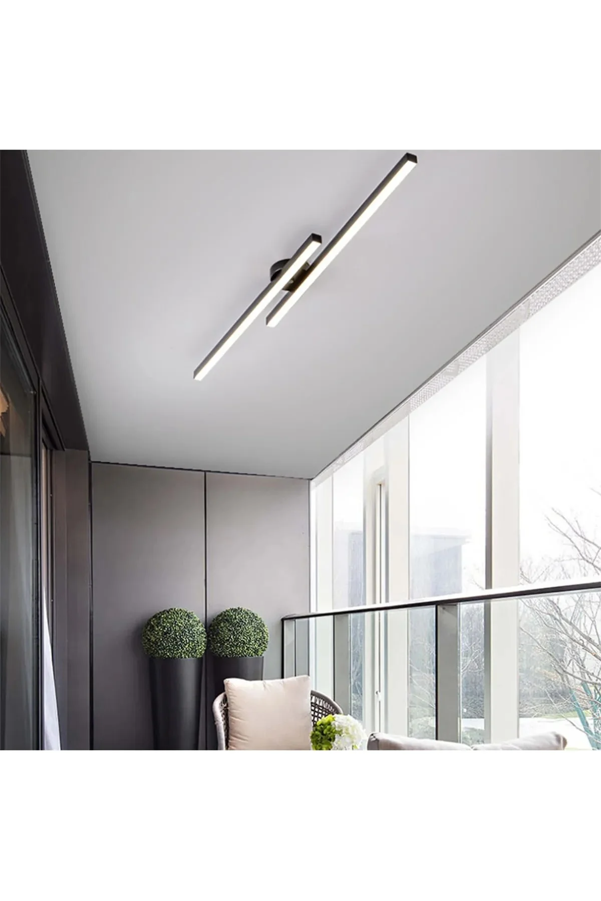 3 Renk Yanabilen Modern Tavan Koridor Aydınlatması Çubuk LED Lineer Avize (Kumandalı) 3 Renk Yanabilen Modern Tavan Koridor Aydınlatması Çubuk LED Lineer Avize (Kumandalı)