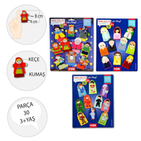 Ada Detox 3 Set - 30 Parça Tox Masal Kahramanlari, Meslekler Ve Aile Bireyl