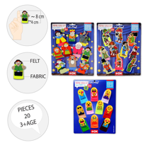 3 Set - 30 Parça Tox Masal Kahramanları, Karagöz Hacivat ve Emoji