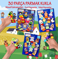 3 Set - 30 Parça Tox Masal Kahramanları, Vahşi ve Evcil Hayvanlar