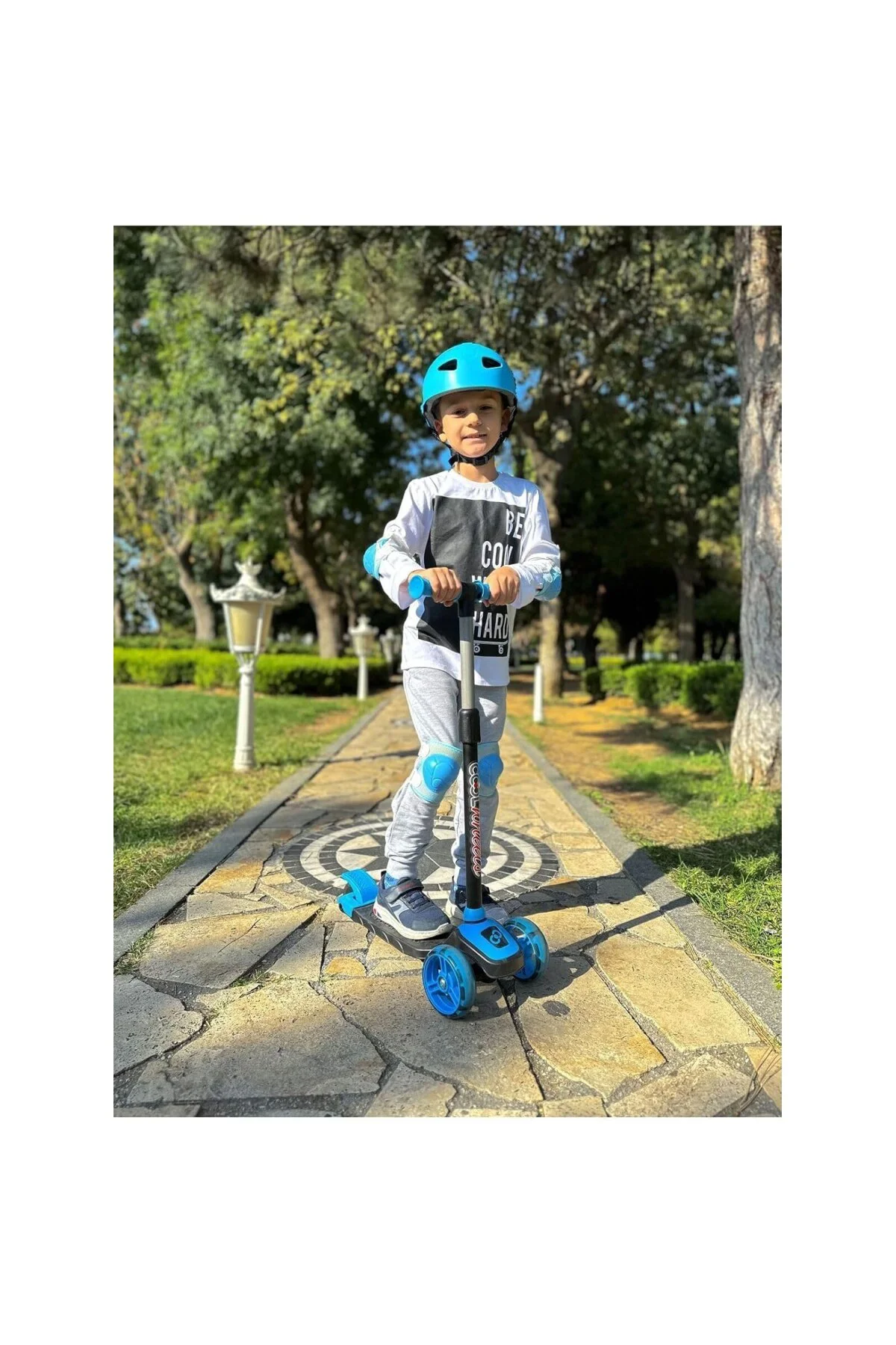 3 Tekerlekli Twistable Isikli Scooter Mavi
