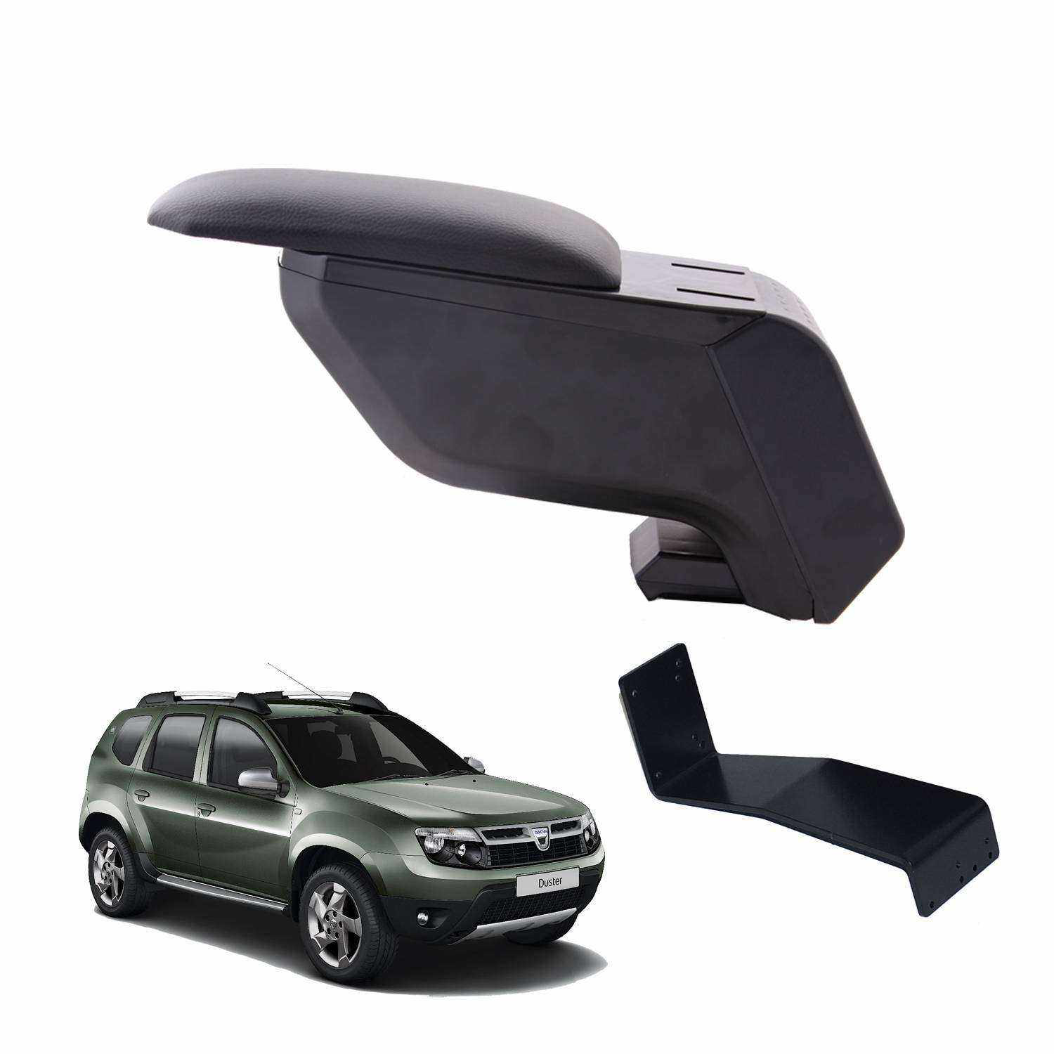 3 Tıkla Dacia Duster 2010 Delmesiz Çelik Ayaklı Siyah Kolçak Kol
