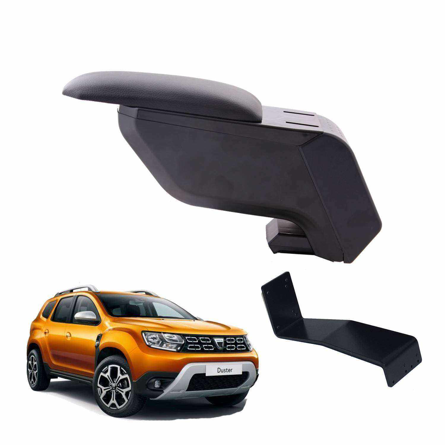 3 Tıkla Dacia Duster 2019 Delmesiz Çelik Ayaklı Siyah Kolçak Kol