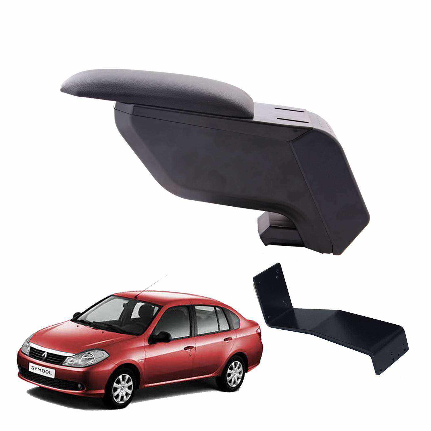 3 Tıkla Renault Symbol 2011 Delmesiz Çelik Ayaklı Siyah Kolçak Ko