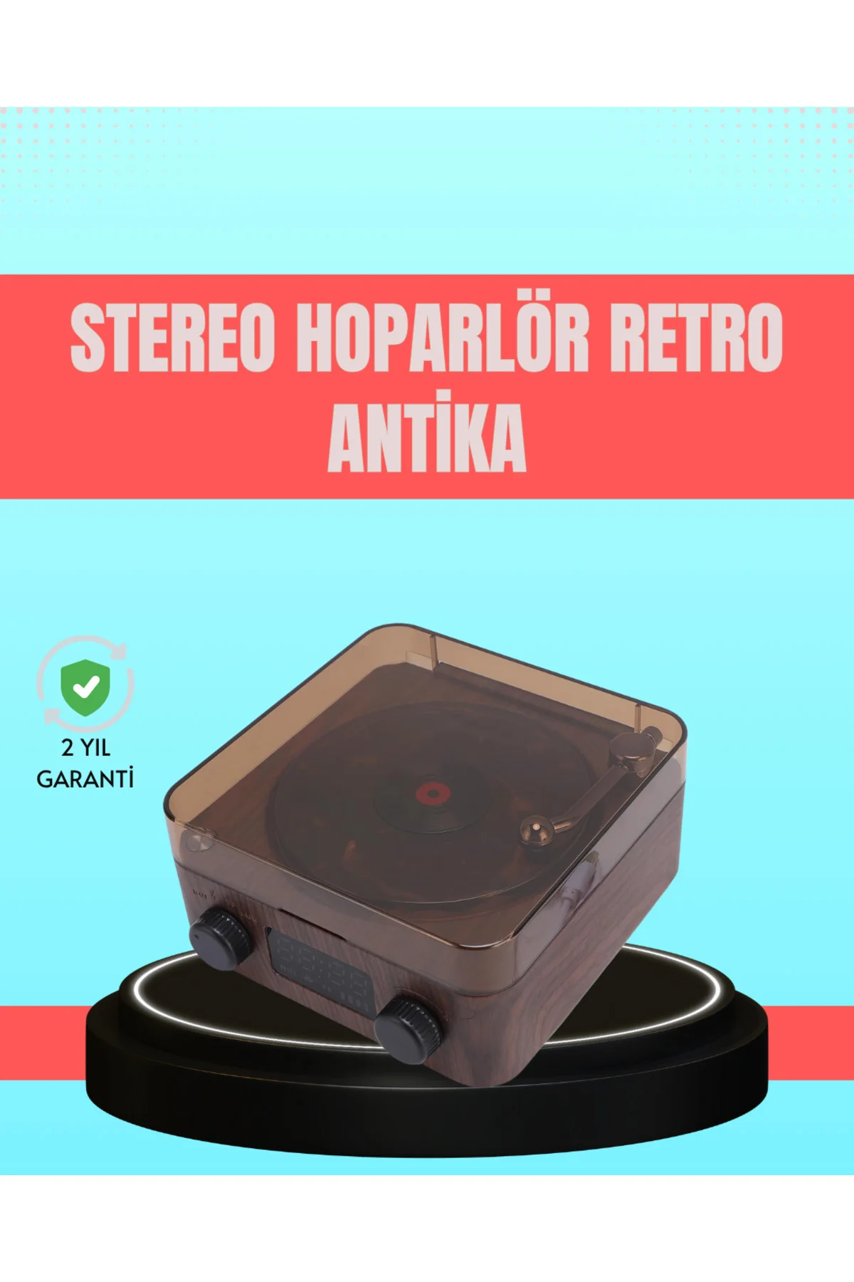 3-ü-1 Arada Bluetooth Hoparlör – Işıklı Saat ve Gece Lambası