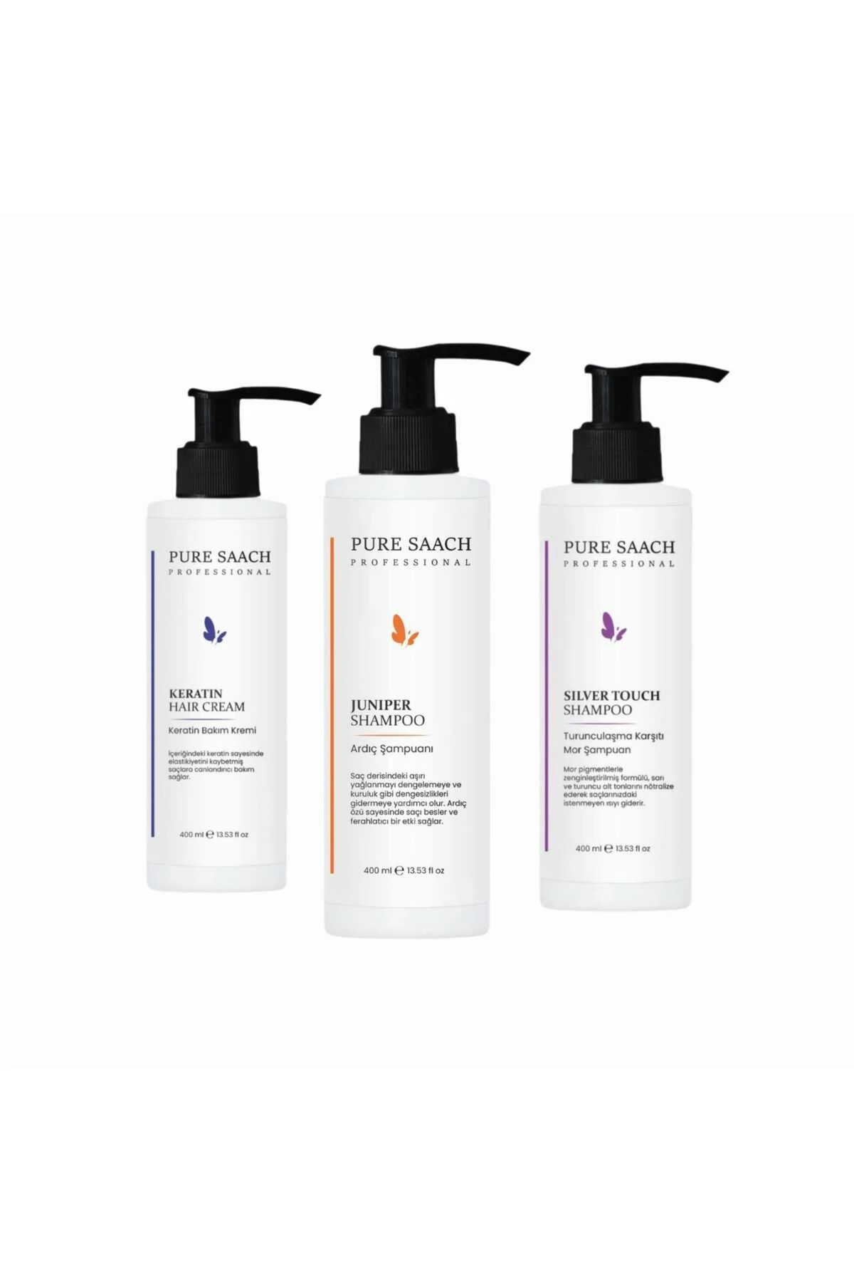 3 Ürün Birlikte Protein Comlex Shampo, Silver Shampoo, Saç Bakım Krem 400 ml X3 - Görsel 2
