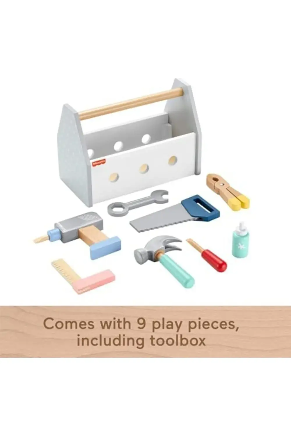 , 3 yaş ve üzeri çocuklar için 9 ahşap parçadan oluşan Ahşap Tami