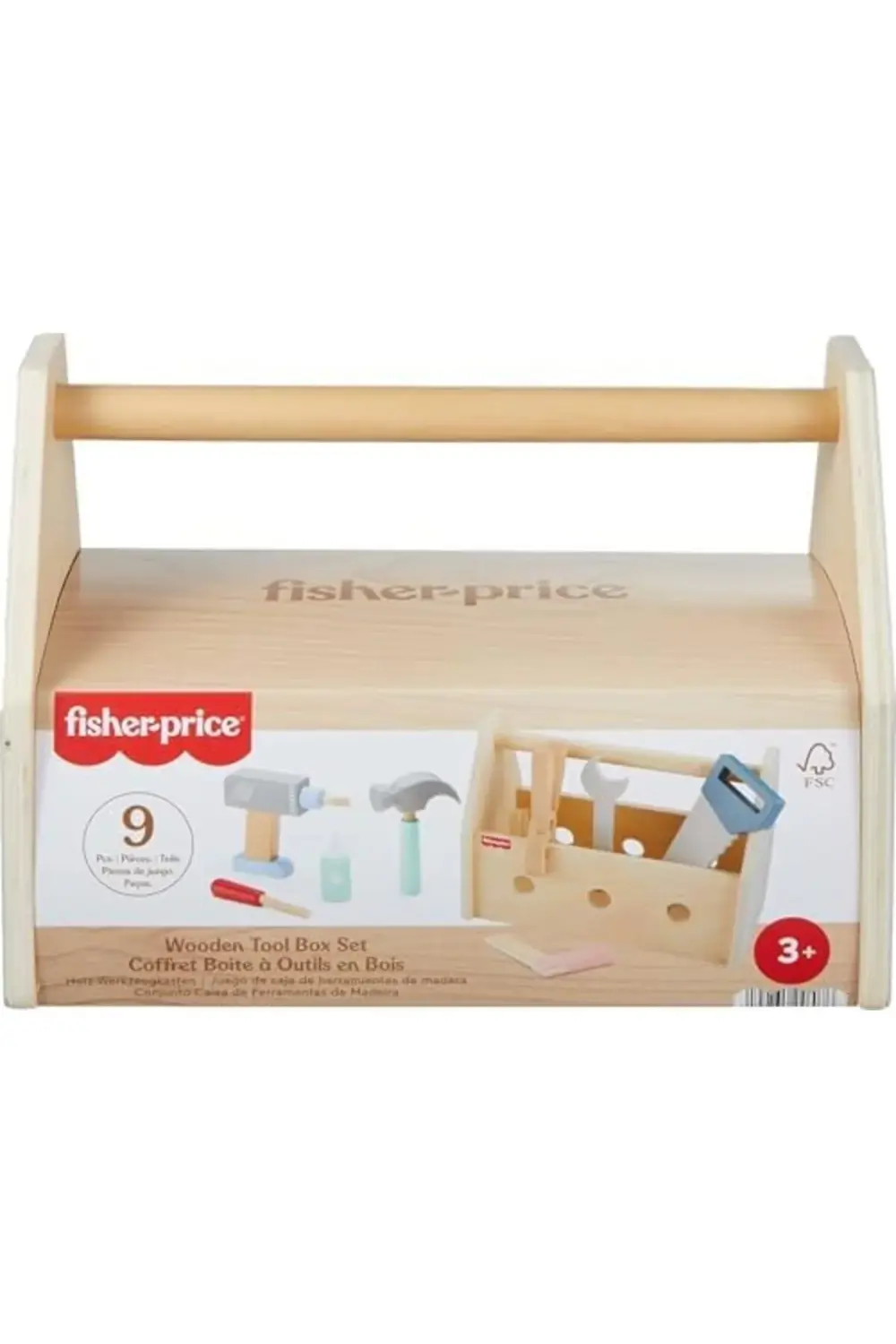 , 3 yaş ve üzeri çocuklar için 9 ahşap parçadan oluşan Ahşap Tami