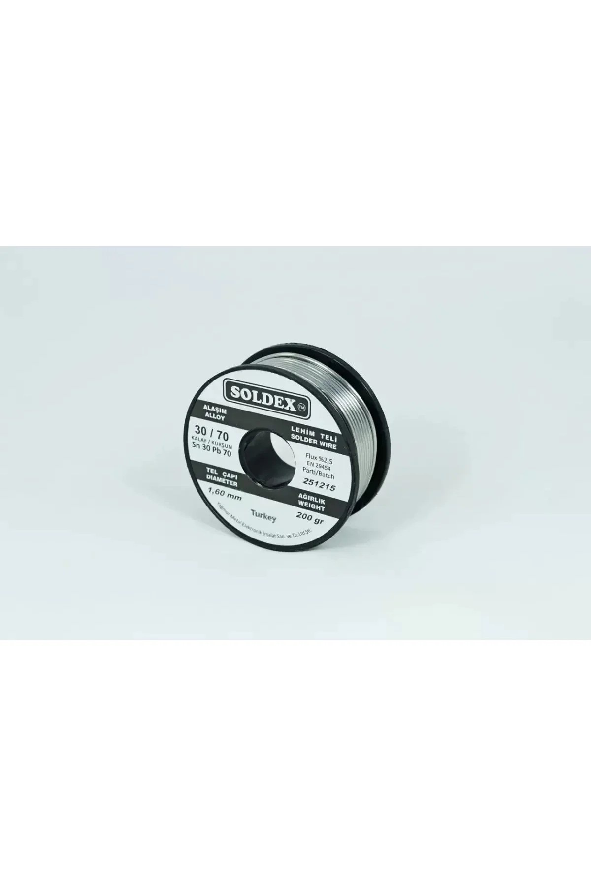 30-70 Lehim Teli 200 Gr 1,6 Mm Sn:30 - Pb:70
