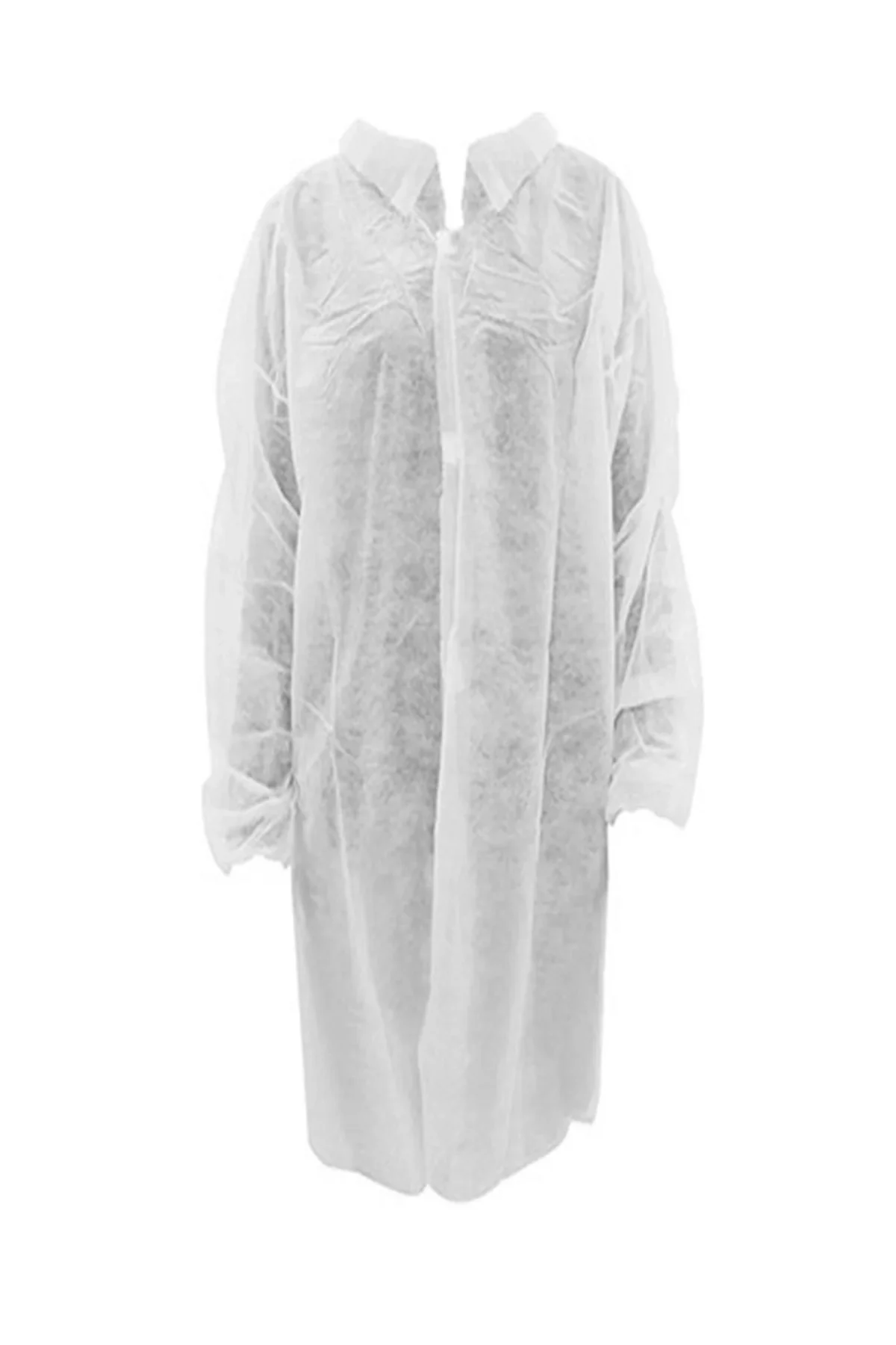 30 Adet Tek Kullanımlık Ziyaretçi Önlüğü Medikal Önlük Tela Kumaş