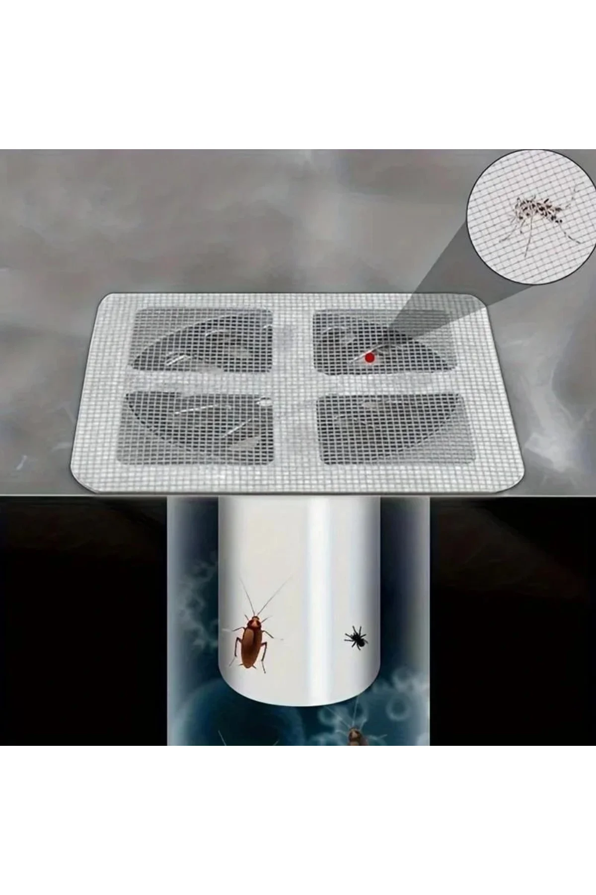 30 Adet Yapışkanlı Banyo Gider Koruyucu Saç Toplayıcı – Gider Böcek Koruyucu Gider Süzgeci - Görsel 4