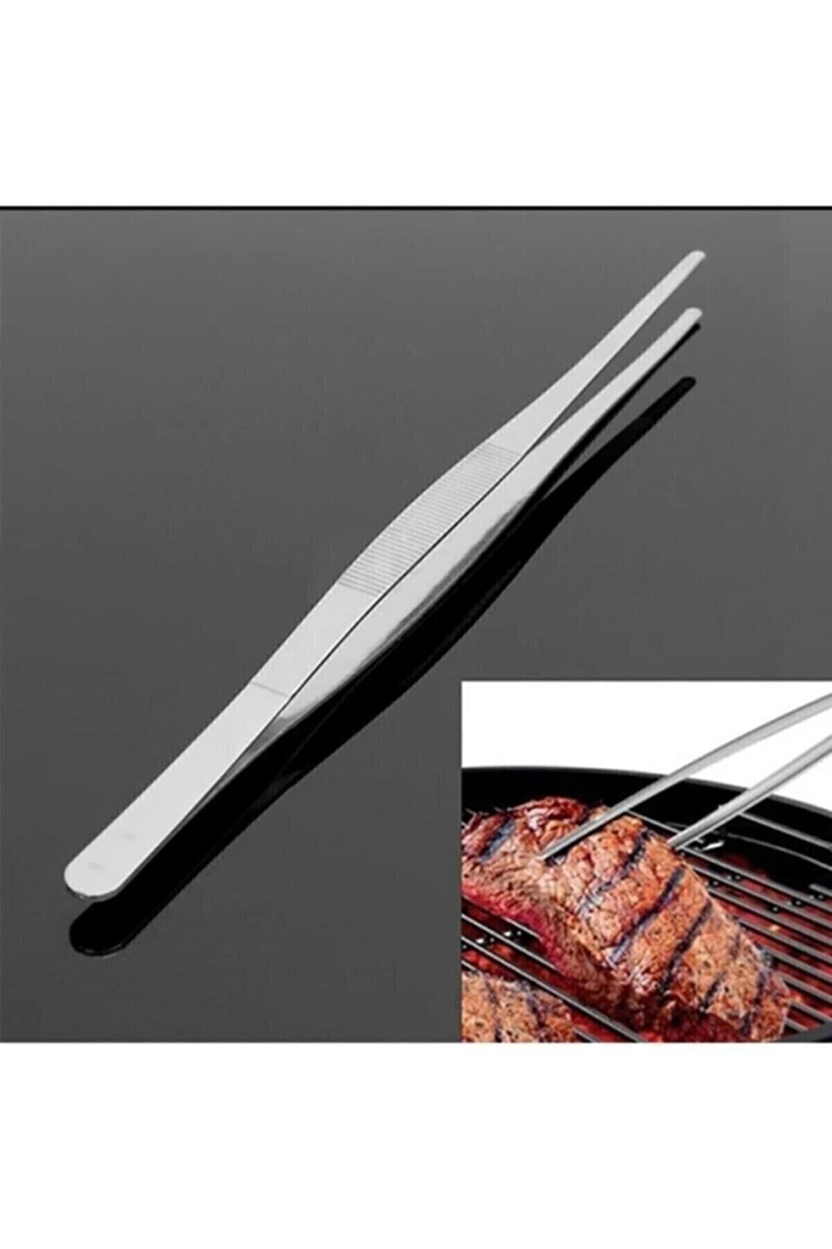 30 Cm Çelik Mutfak Cımbızı Çelik Yemek Cımbızı Aşçı Şef Cımbızı 3