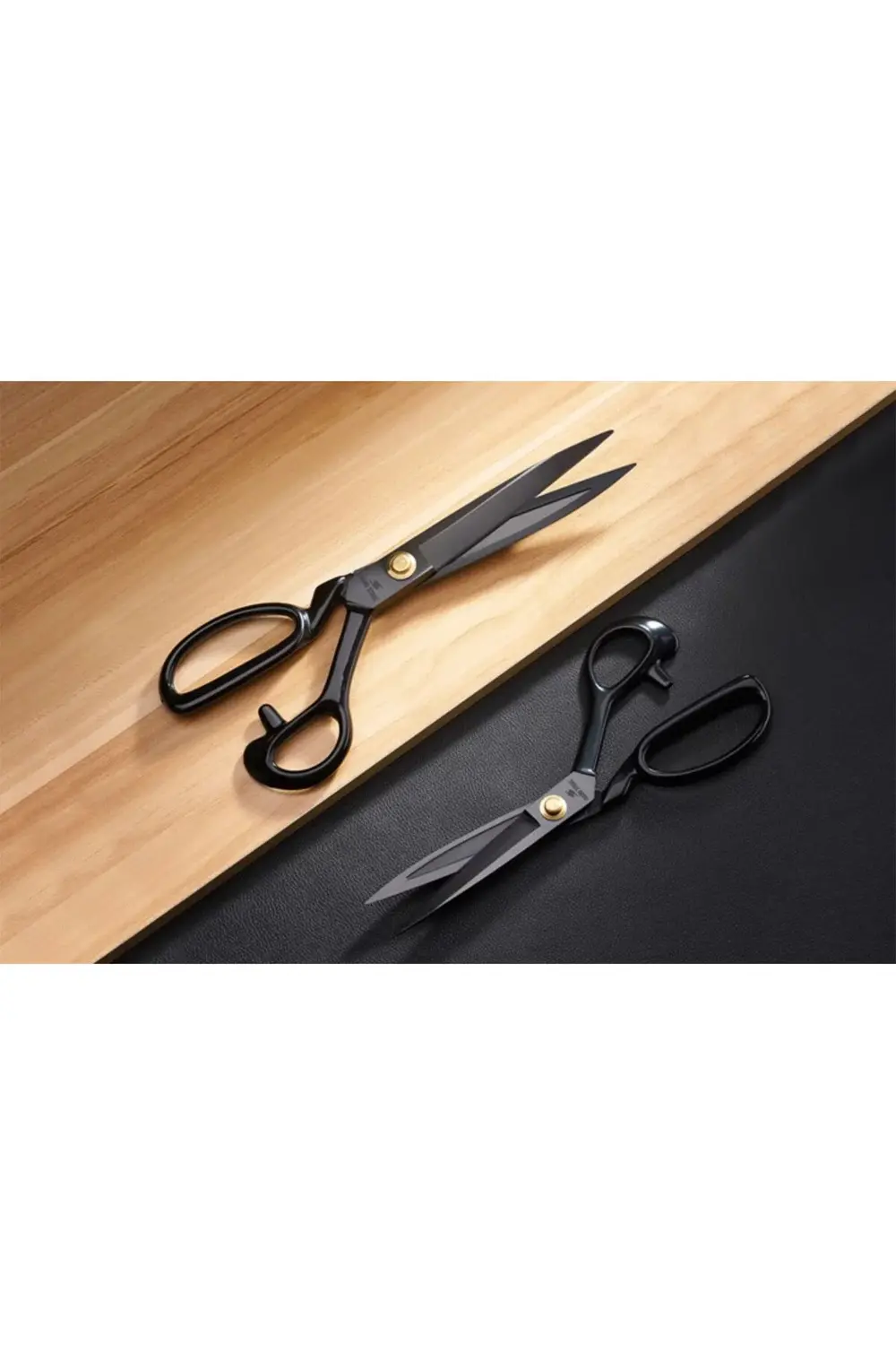 30 Cm Çelik Terzi Makası Kumaş Kot Deri Kesim Profesyonel Terzi M