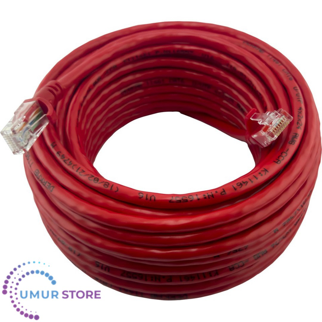 30 cm-Santimetre CAT6 Network-Ağ-Ethernet Kablosu Kırmızı 30 cm-Santimetre CAT6 Network-Ağ-Ethernet Kablosu Kırmızı