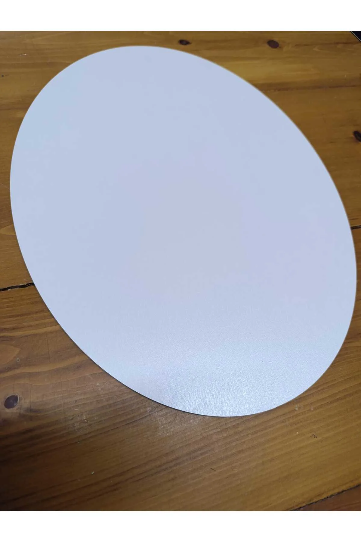 30 cm x 40 Cm Elips Beyaz Çok Amaçlı Dekoratif MDF Panel - 1 Adet