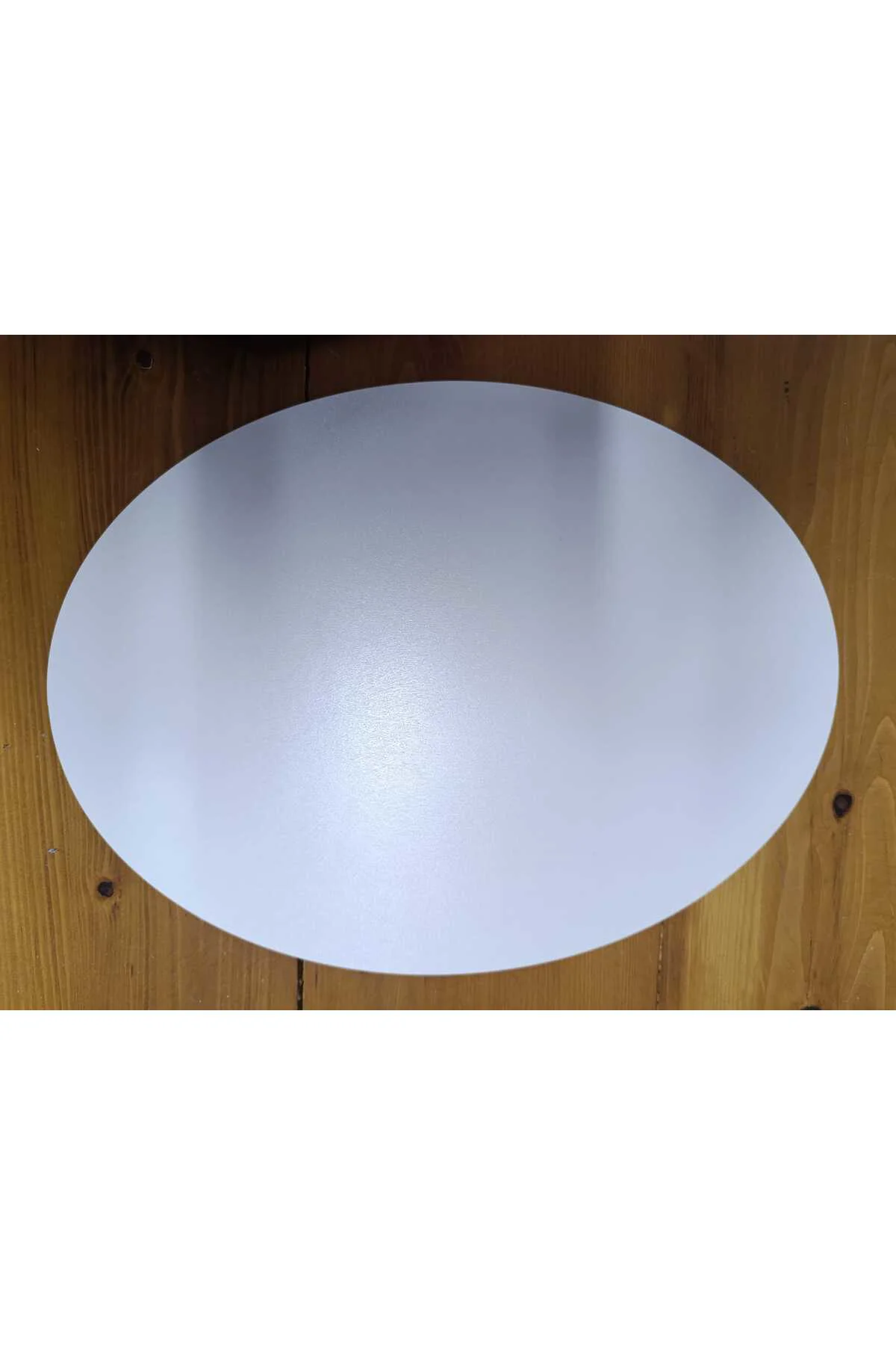 30 cm x 40 Cm Elips Beyaz Çok Amaçlı Dekoratif MDF Panel - 1 Adet