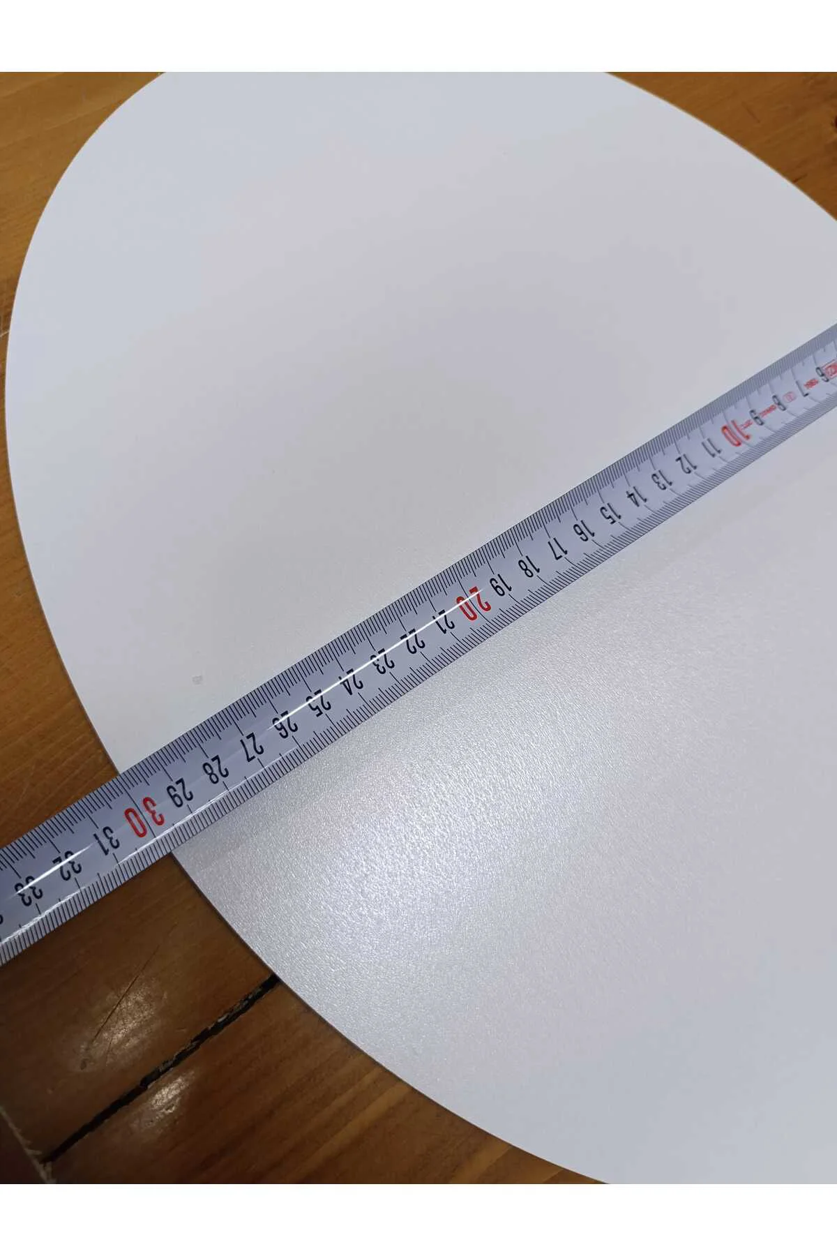 30 cm x 40 Cm Elips Beyaz Çok Amaçlı Dekoratif MDF Panel - 1 Adet