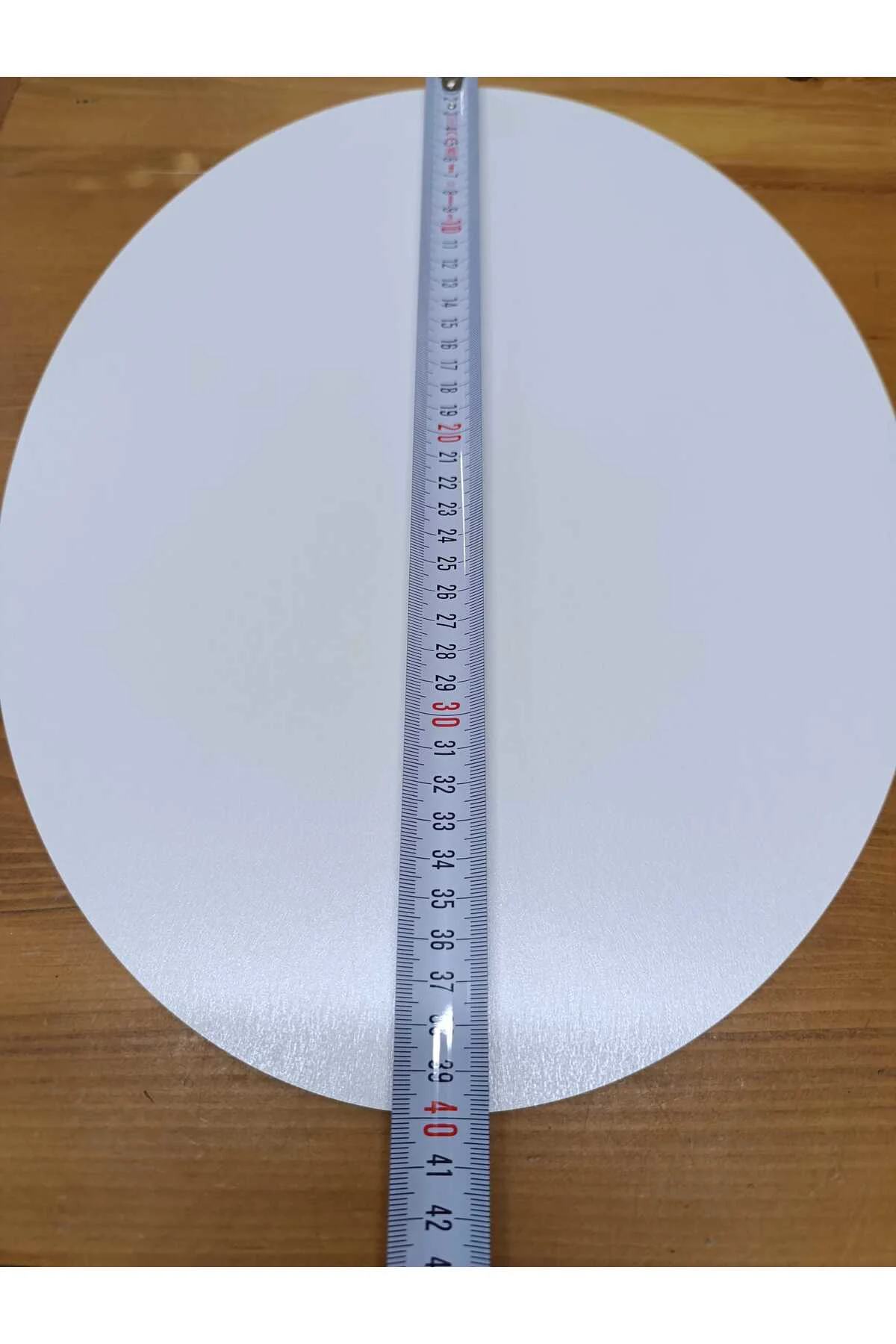 30 cm x 40 Cm Elips Beyaz Çok Amaçlı Dekoratif MDF Panel - 1 Adet