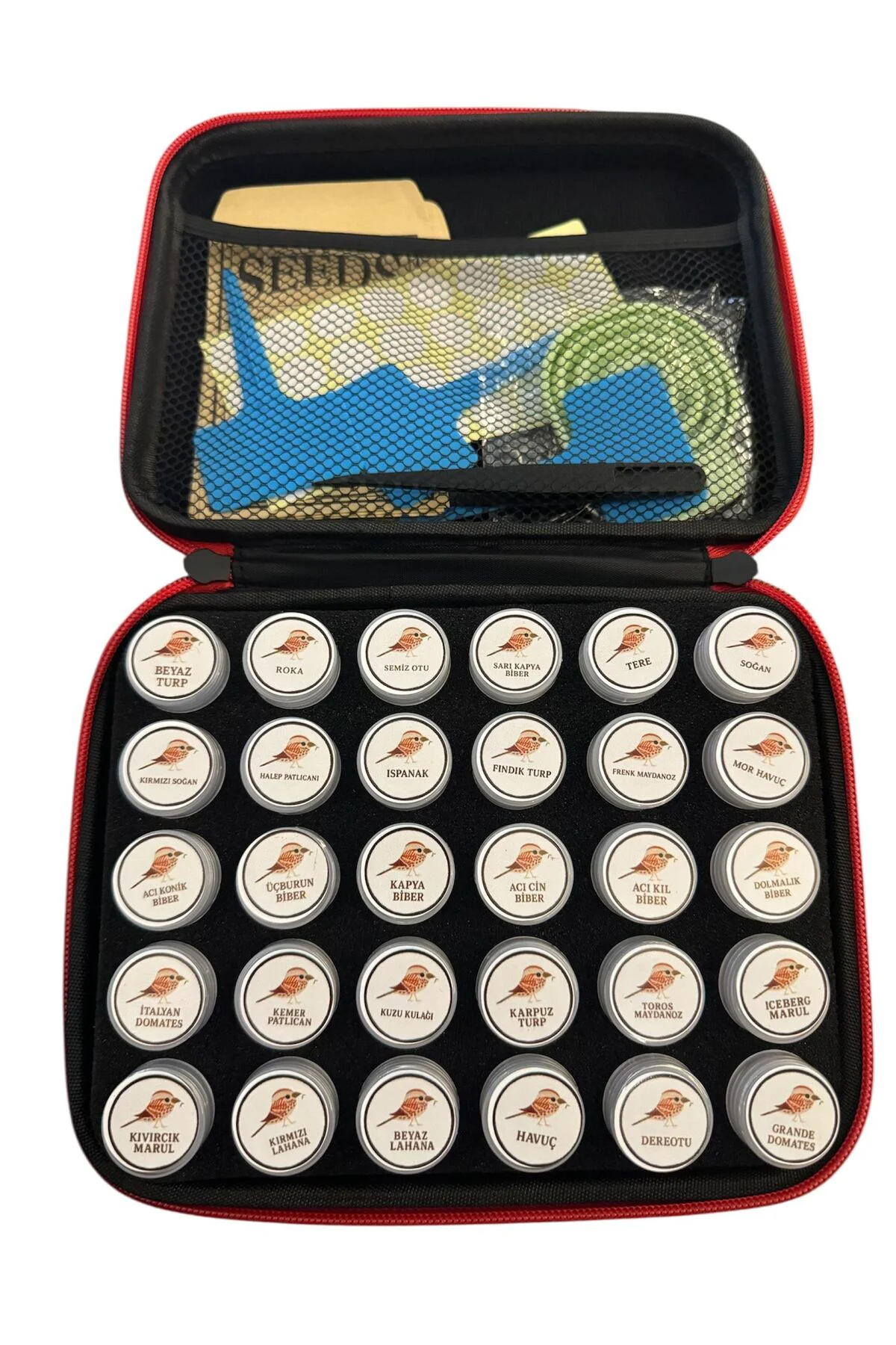 30 Farklı Tohum Seti + Saksı + Toprak + Ekipmanlı Tam Set