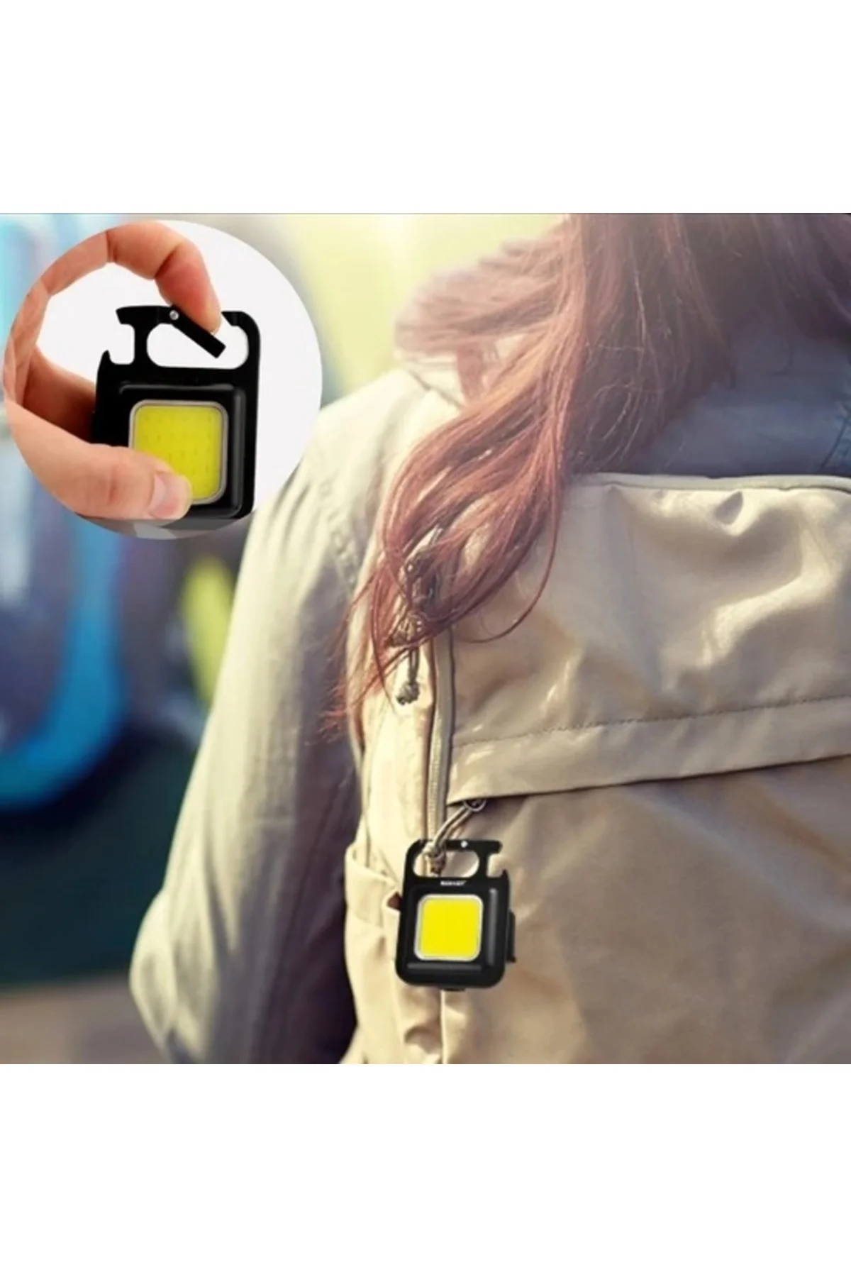 30 Ledli Mıknatıslı Mini Anahtarlık Flash Kamp Lambası