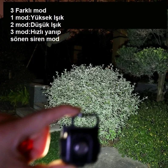 30 Ledli Mıknatıslı Mini Anahtarlık Kamp Lambası