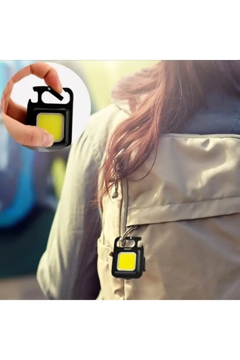 Kanonik Education 30 Ledli Mıknatıslı Mini Anahtarlık Flash Kamp Lambası