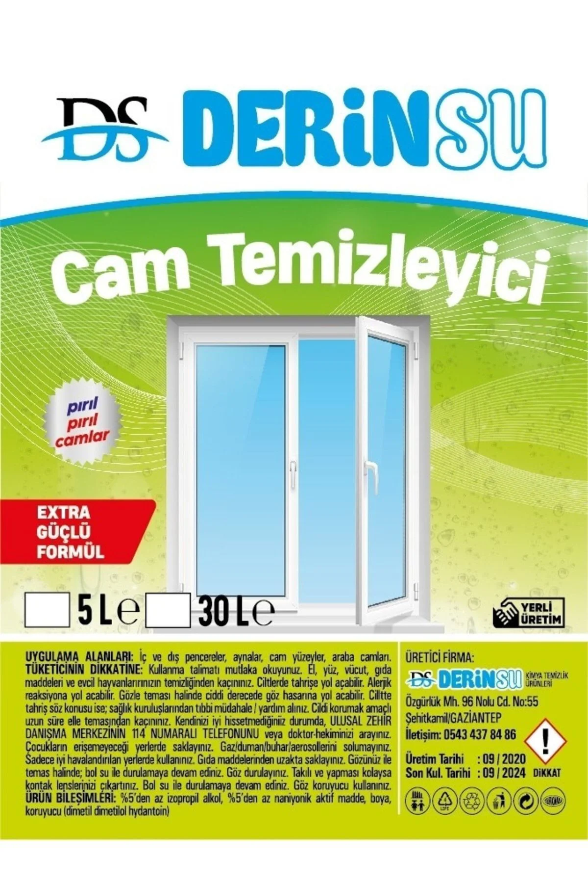 30 lt Derinsu Camsil 30 lt Derinsu Camsil